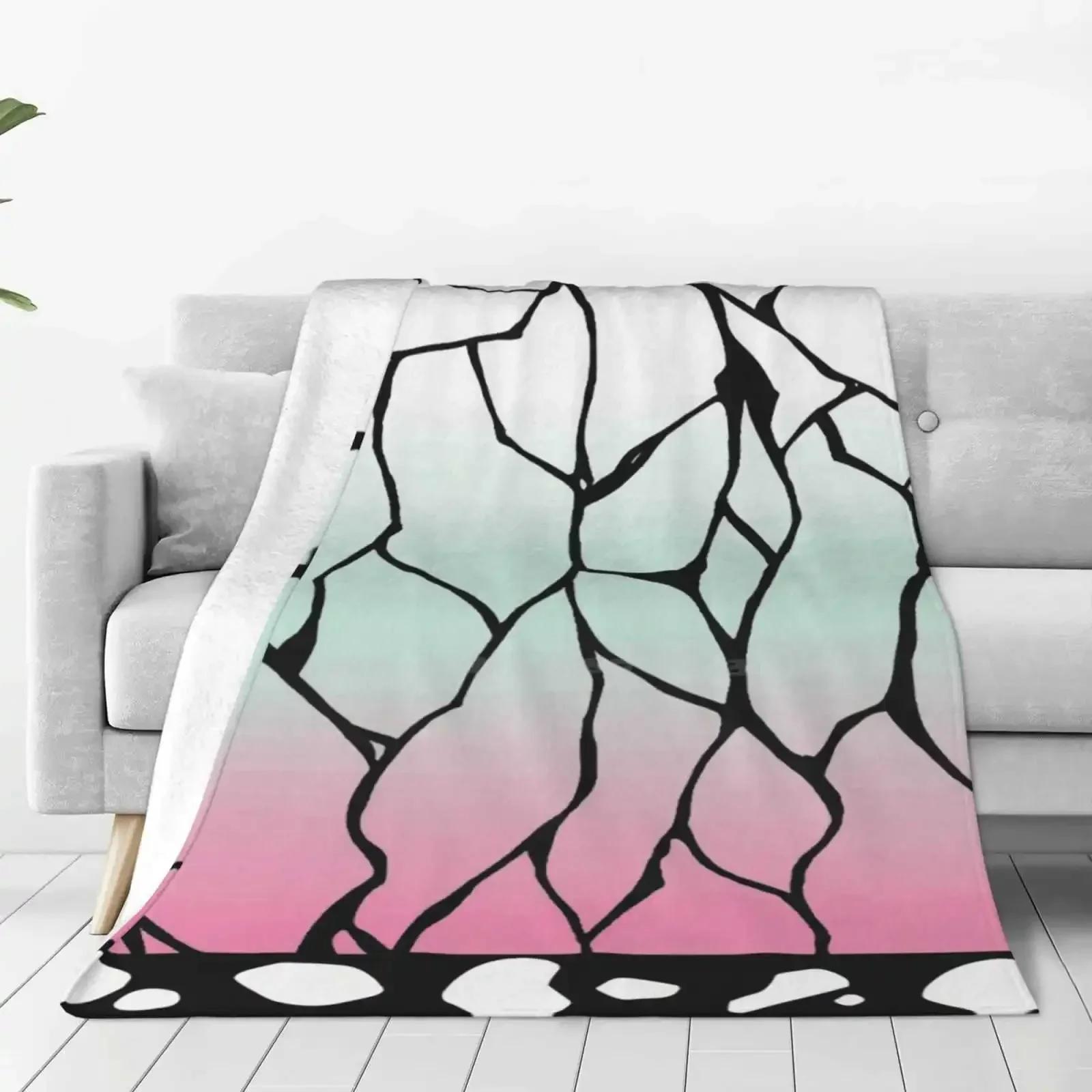 Шинобу Узор кимоно Мягкое Теплое Легкое Тонкое Одеяло Узор кимоно Демон Шинобу Kimetsu No Yaiba Шинобу Кочо Узор Шинобу 30x40in